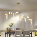 DecorBites™ Gold Bubble Chandelier G9 LED Tassel Kitchen Island Lighting