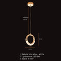 DecorBites™ Gold LED Pendant Light - Elegant Adjustable Chandelier for Indoor Home decor