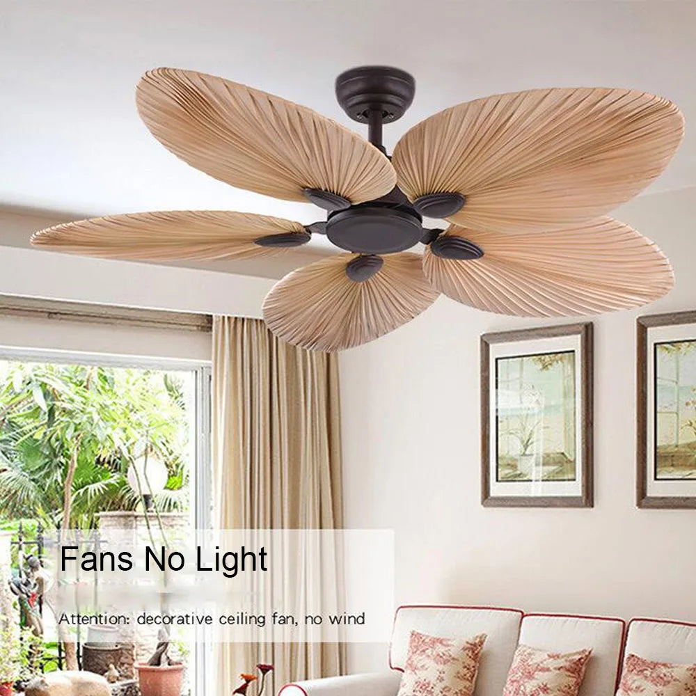 DecorBites™ 52 Inch LED Ceiling Fan Without Light Remote Control Reverse Function
