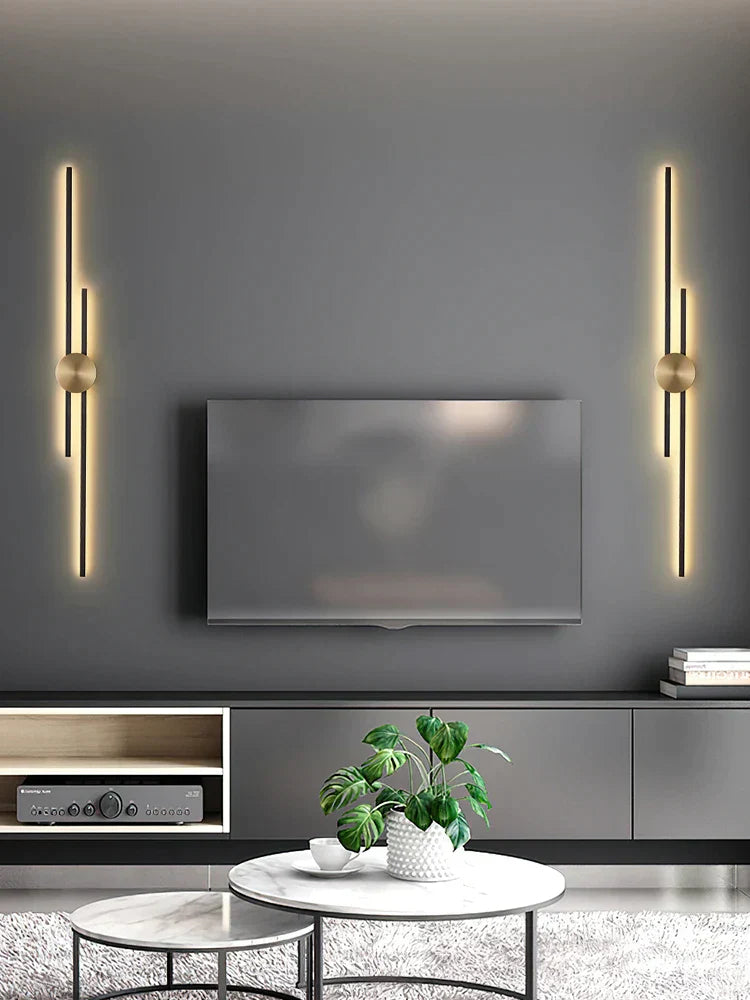 DecorBites™ Copper Wall Light for Bedroom, Living Room, TV Background - Minimalist Luxury Design