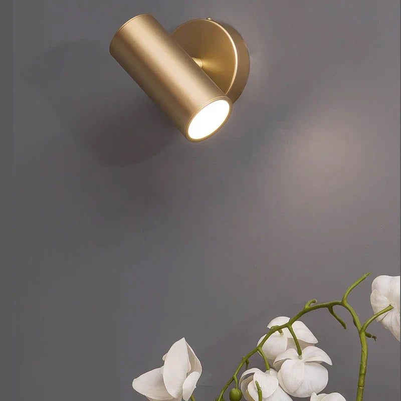 DecorBites™ Gold Iron Art LED Wall Lamp Modern Bedroom Living Room Light