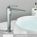 DecorBites™ Black Brass Bathroom Sink Faucet, Hot Cold Water Mixer, Single Handle Deck Mount