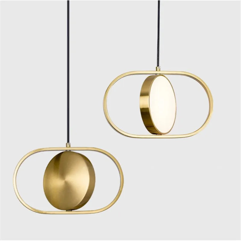 DecorBites™ Gold Trumpet Pendant Light - Modern LED Nordic Hanging Lamp for Home Decor