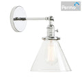 DecorBites™ Funnel Glass Wall Lamp E27 Sconce Modern Bedroom Light Fixtures