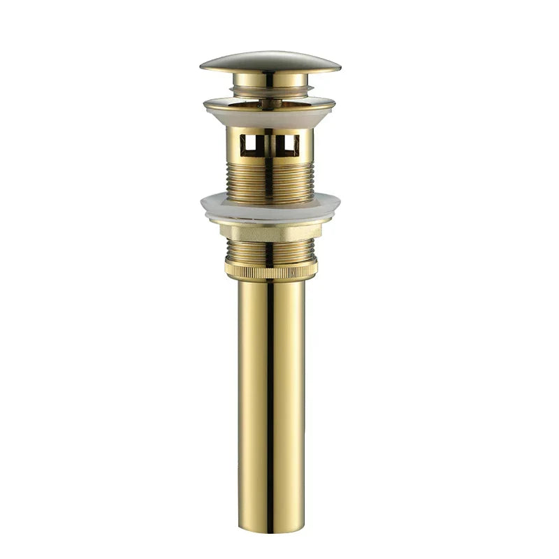 DecorBites™ Gold & White Basin Faucet: Modern Brass Mixer Tap for Bathroom Sink