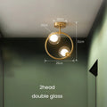DecorBites™ Gold Glass Ball Chandelier for Living Room Kitchen Bedroom - 220V 110V