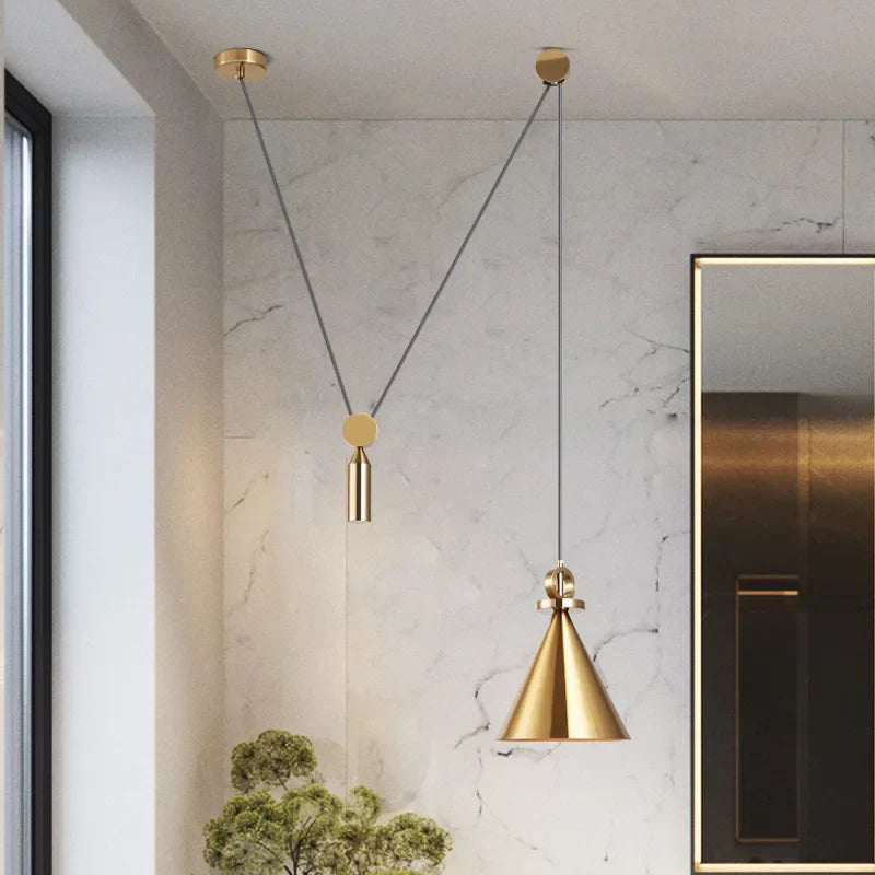 DecorBites™ Industrial Metal Pendant Light with Adjustable Height for Kitchen and Dining Room Decor