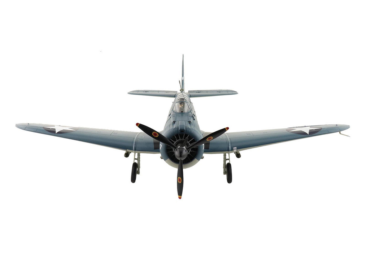 Douglas SBD-3 Dauntless Aircraft "Dusty Kleiss S-7 Scouting Six USS Enterprise" (1942) United States Navy "Premium Collection" 1/32 Diecast Model by Hobby Master