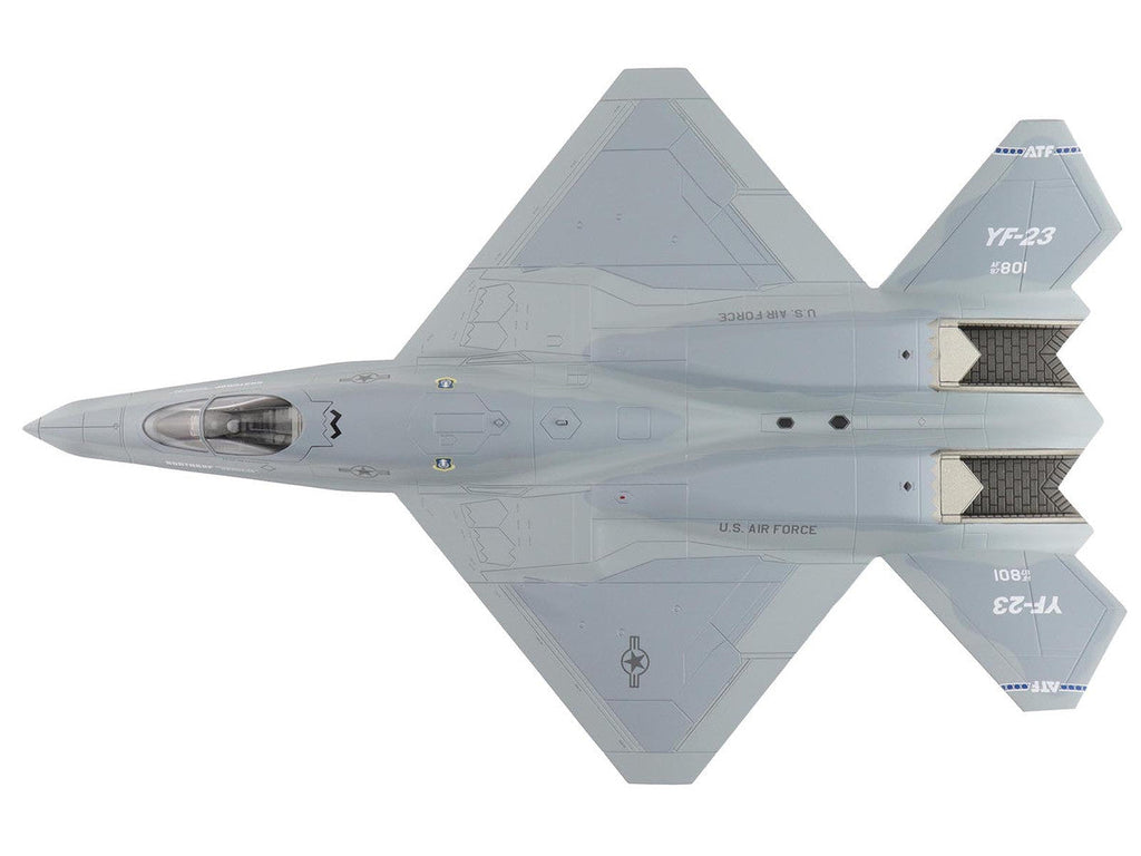 Northrop YF-23 Black Widow II Stealth Fighter Aircraft "#87-0801 PAV-2" (1990) United States Air Force "Air Power Series" 1/72 Diecast Model by Hobby Master