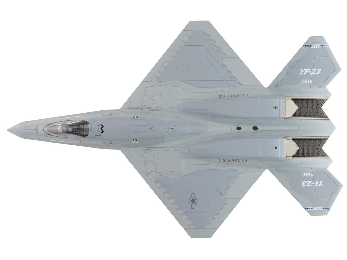 Northrop YF-23 Black Widow II Stealth Fighter Aircraft "#87-0801 PAV-2" (1990) United States Air Force "Air Power Series" 1/72 Diecast Model by Hobby Master