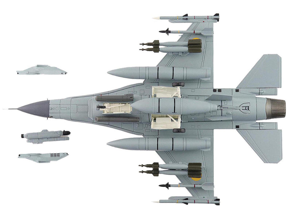 Lockheed F-16AM Fighting Falcon Fighter Aircraft "UA24-3596 Pylon Integrated Dispenser System Plus" (2024) Ukrainian Air Force "Air Power Series" 1/72 Diecast Model by Hobby Master