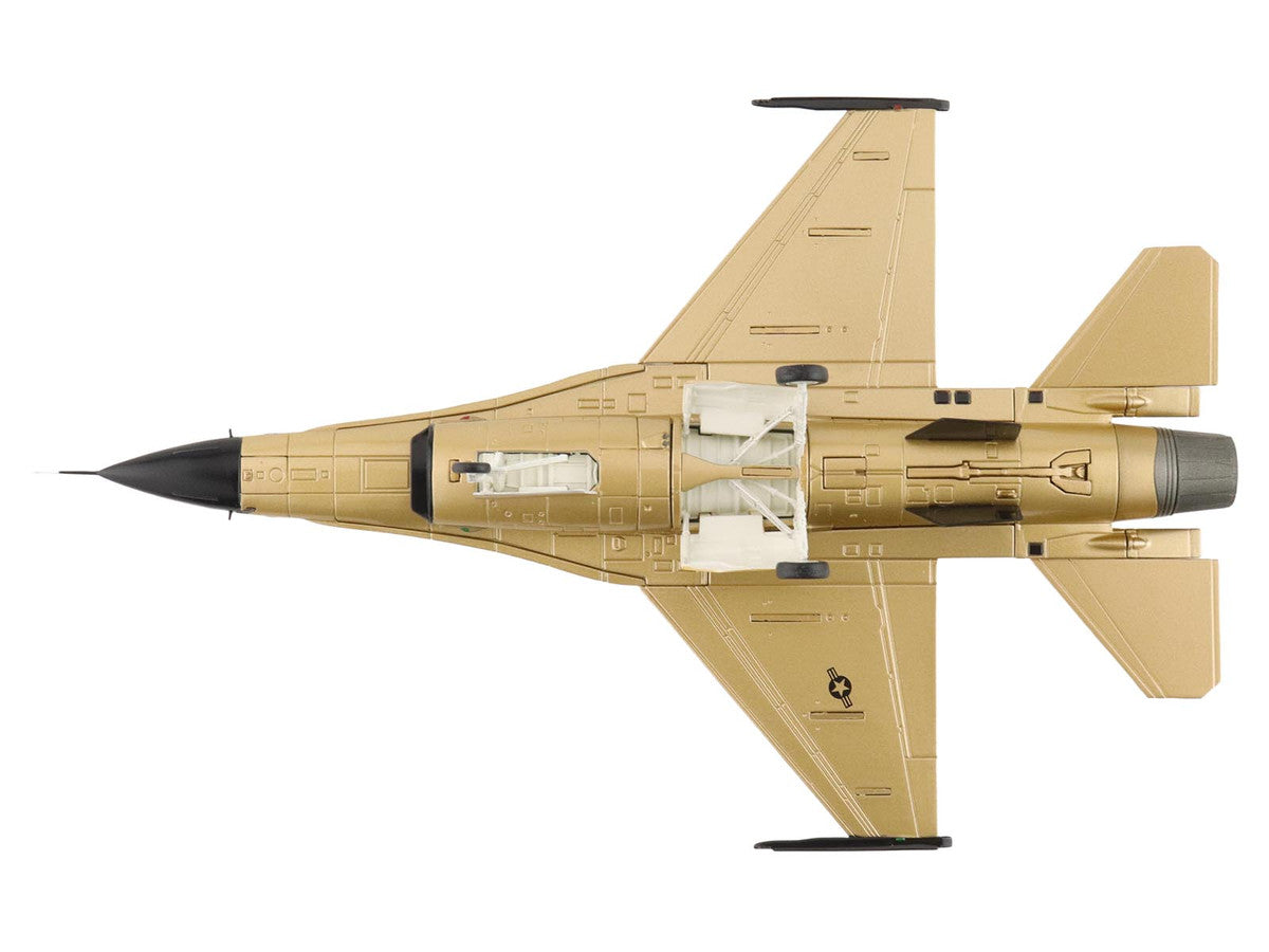 Lockheed F-16A Fighting Falcon Fighter Aircraft "85-1565 Golden Bat Viper 185 ARW Iowa ANG Squadron 50th Anniversary" (2022) United States Air Force "Air Power Series" 1/72 Diecast Model by Hobby Master