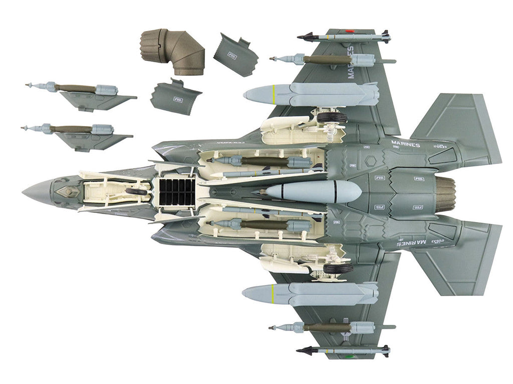 Lockheed Martin F-35B Lightning II Aircraft (Beast Mode) "170533 VMFA-533 Hawks" (2025) United States Marine Corps "Air Power Series" 1/72 Diecast Model by Hobby Master