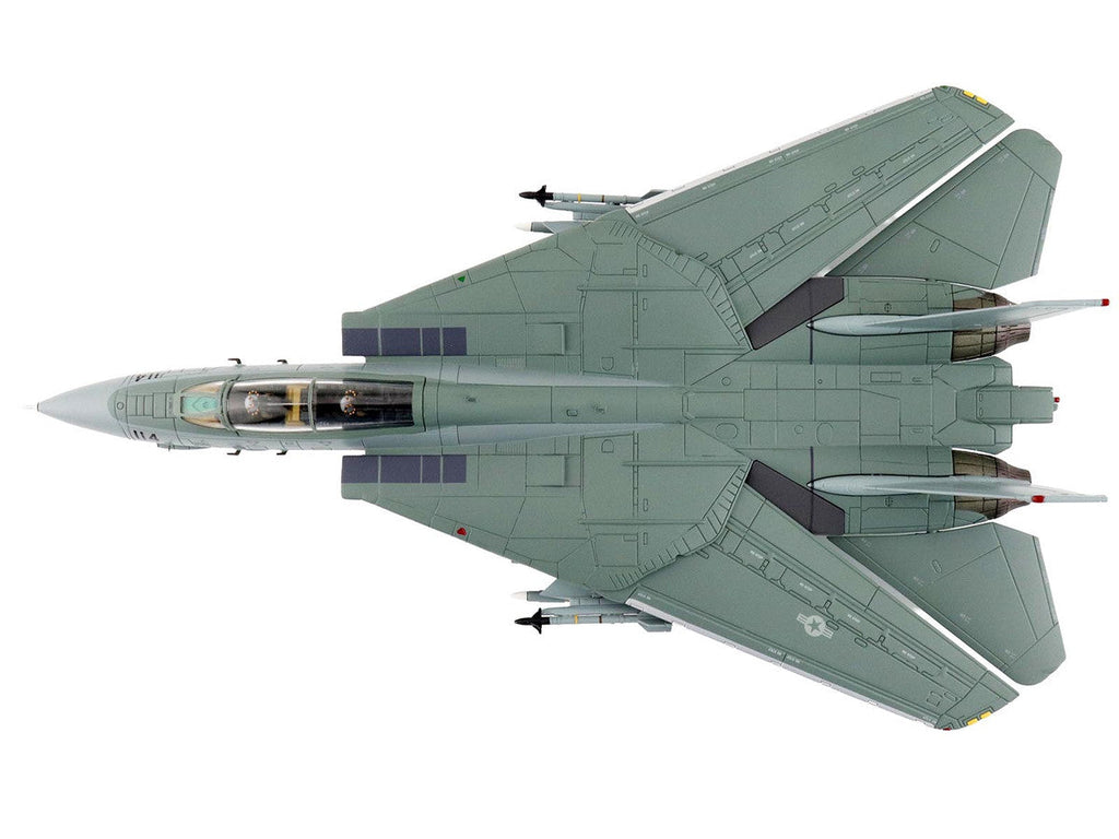 Grumman F-14A Tomcat Fighter Aircraft "VF-1 (with Optional Decals)" United States Navy "Air Power Series" 1/72 Diecast Model by Hobby Master