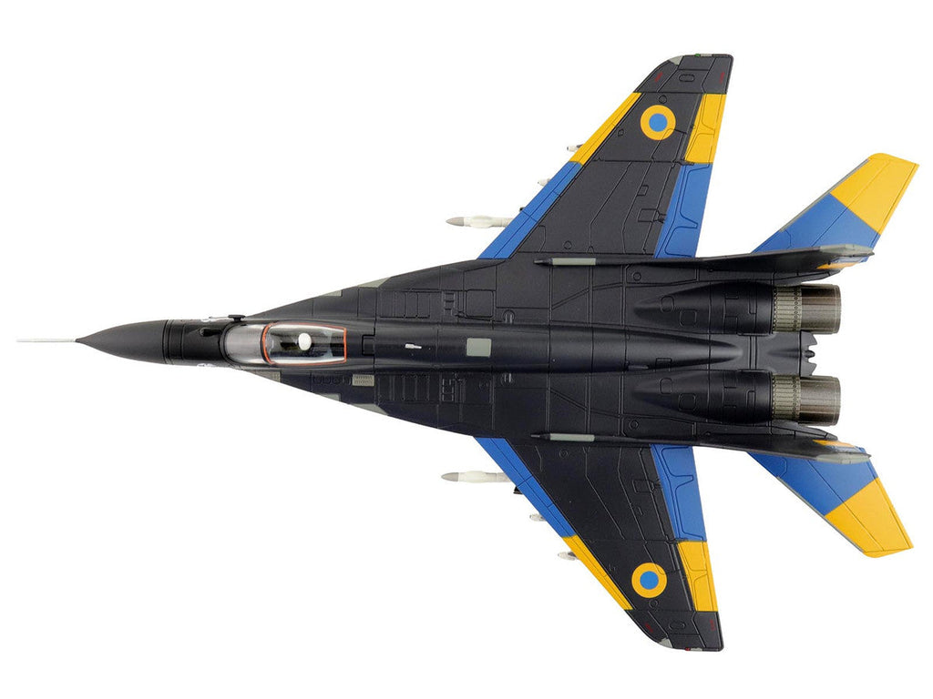 Mikoyan MIG-29 Fulcrum Aircraft "Ghost of Kyiv 40th Tactical Aviation Brigade Vasylkiv Air Base" (2023) Ukrainian Air Force "Air Power Series" 1/72 Diecast Model by Hobby Master