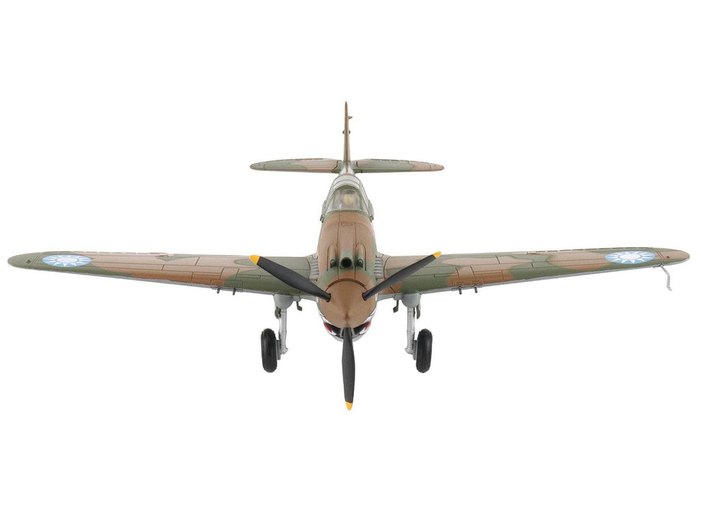 Curtiss P-40B Hawk 81-A2 Fighter-Bomber Aircraft "No.77 Robert Smith 3rd Pursuit Squadron" (1941) American Volunteer Group in China "Air Power Series" 1/48 Diecast Model by Hobby Master