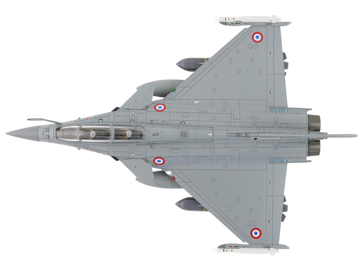 Dassault Rafale B Fighter Aircraft "113-IE/330 Libya" (2011) French Air Force "Air Power Series" 1/72 Diecast Model by Hobby Master