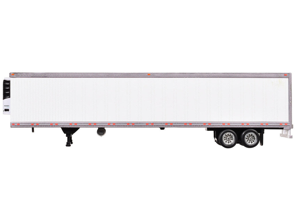 Box Trailer with Reefer White 1/87 (HO) Scale Plastic Model by HO Logistics