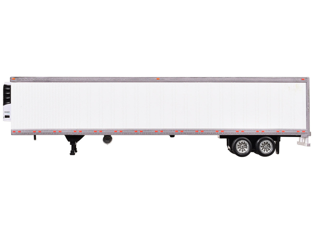 Box Trailer with Reefer White 1/87 (HO) Scale Plastic Model by HO Logistics