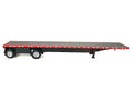 High Boy Spread Axle Flatbed Trailer Red 1/87 (HO) Plastic Model Car by HO Logistics