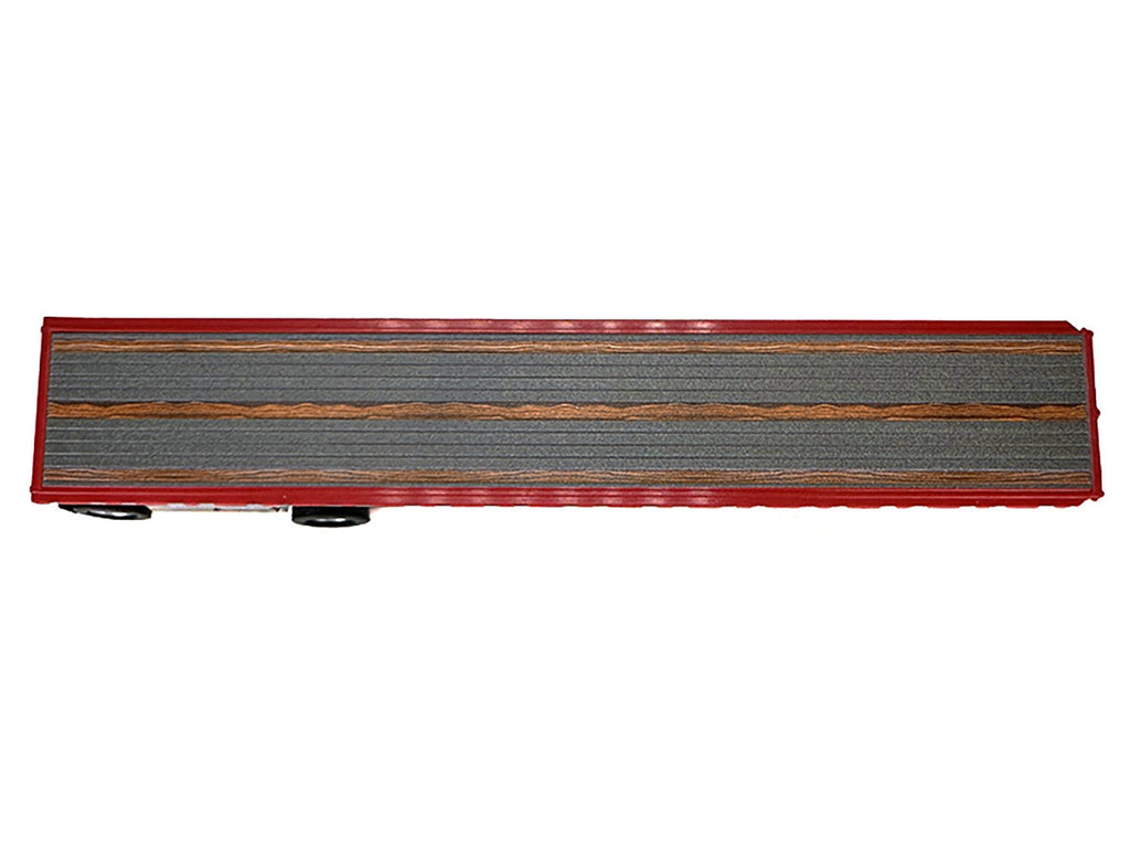 High Boy Spread Axle Flatbed Trailer Red 1/87 (HO) Plastic Model Car by HO Logistics