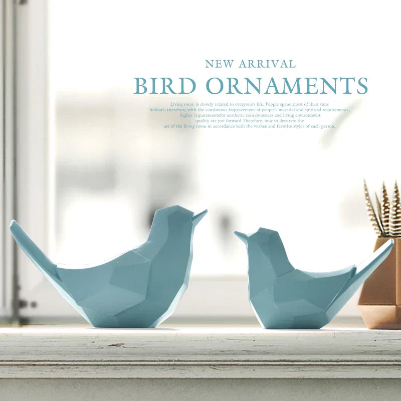 DecorBites™ Couple Birds Resin Figurines for Home Decor and Tabletop Ornaments