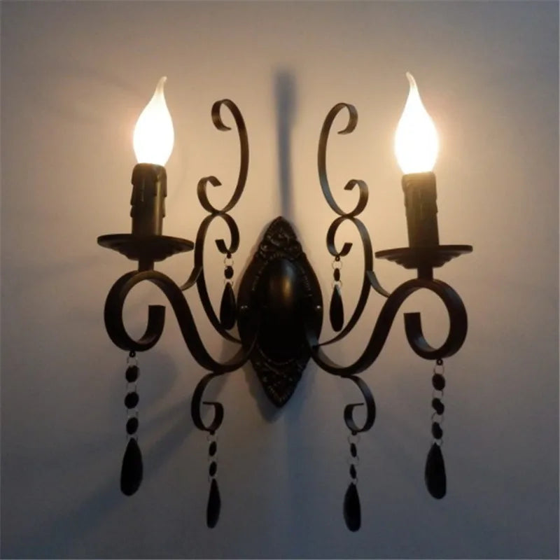 DecorBites™ Crystal Deco Loft Wall Lamp for Bedroom Restaurant Aisle Cafe Sconce