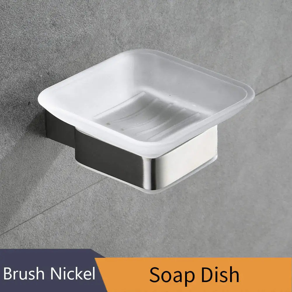 DecorBites™ Black Finish Wall Mount Soap Basket Dish - Bathroom Hardware Soap Holder