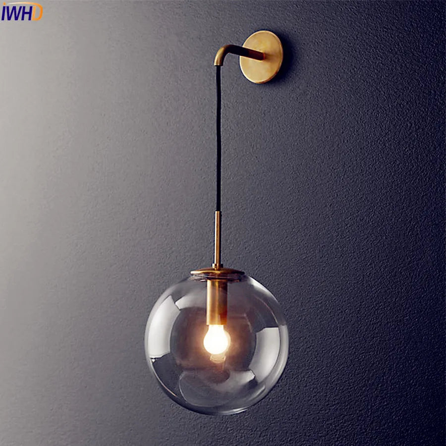 DecorBites™ Glass Ball LED Wall Lamp - Nordic Modern Bathroom Sconce