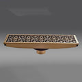 DecorBites™ Euro Antique Brass Carved Floor Drain Cover for Bathroom Bath Accessories