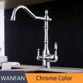 DecorBites™ Gold Kitchen Faucet with 360 Rotation, Cold/Hot Mixer Tap & Water Purification