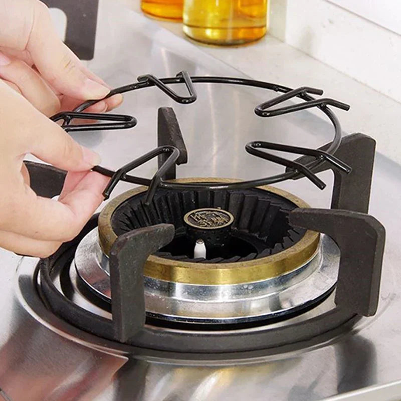 DecorBites™ Gas Stove Pot Holder: Round Shape Anti-Skid Rack for Kitchen Stove