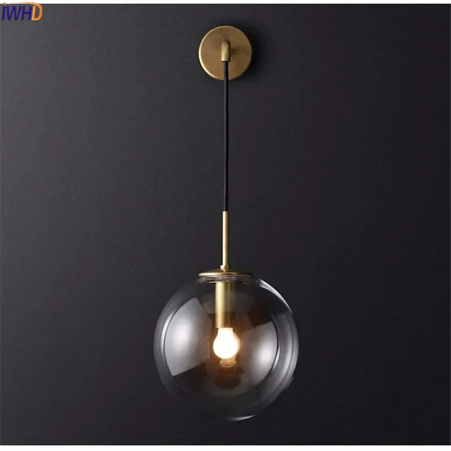 DecorBites™ Glass Ball LED Wall Lamp - Nordic Modern Bathroom Sconce