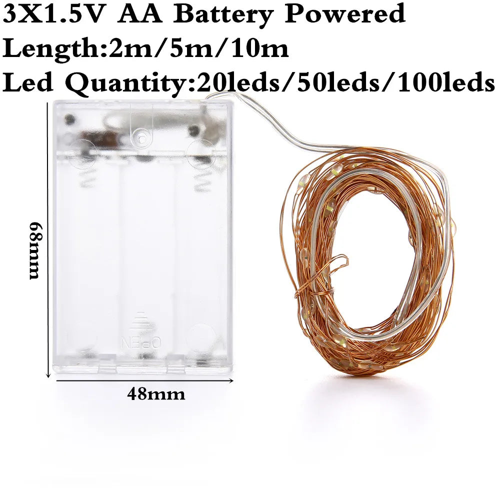 DecorBites™ Garland Led String Light for Christmas Wedding Party Decoration