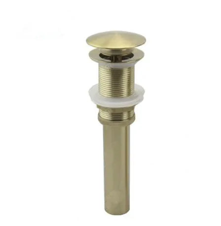 DecorBites™ Brushed Gold Basin Faucet: Solid Brass Bathroom Mixer Tap for Hot & Cold Water