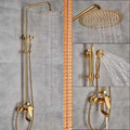 DecorBites™ Dual Handle Rainfall Shower System with Sliding Bar - Wall Mounted Bathroom Mixer