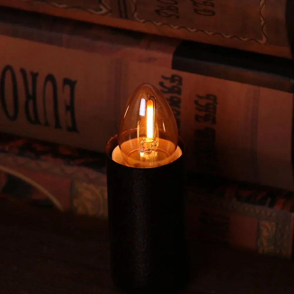 DecorBites™ Gold Tint Glass LED Filament Candelabra Bulb Dimmable 2200K 0.5W 110V 220V