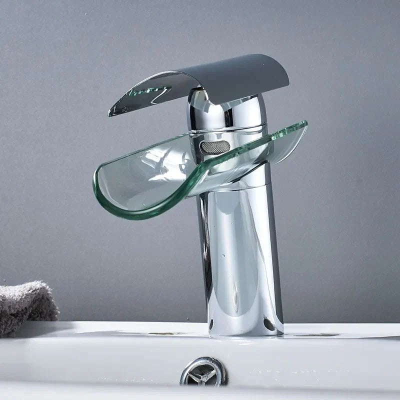 DecorBites™ Glass Spout Basin Faucet