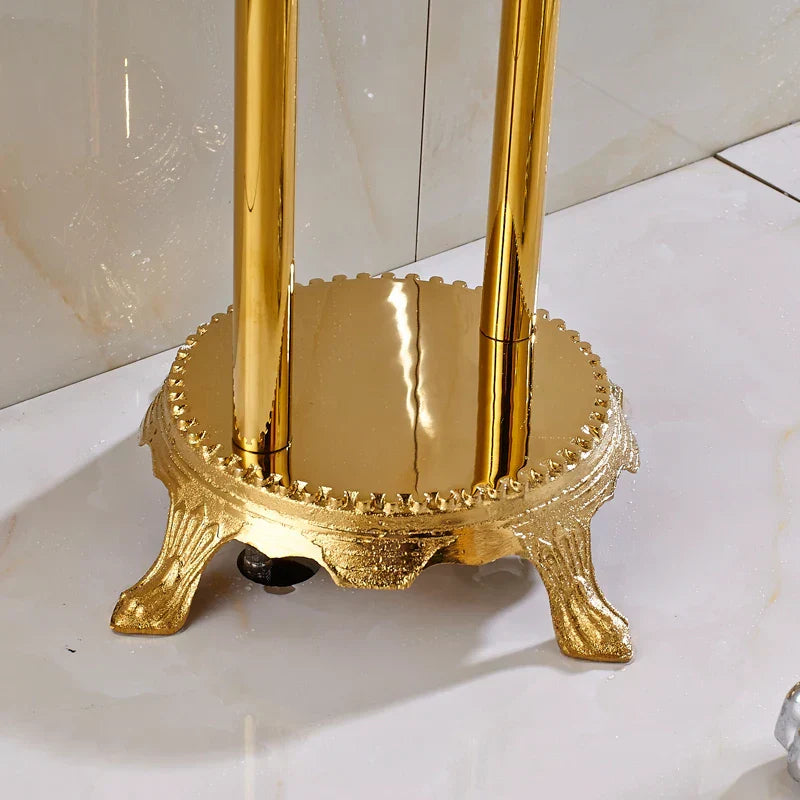 DecorBites™ Gold Tub Sink Faucet with Handshower - Freestanding Bath Mixer Tap