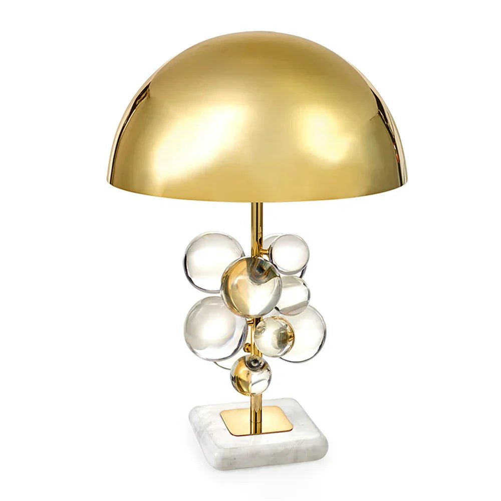 DecorBites™ Crystal Marble Bubble Table Lamp. LED Desk Lamp for Bedroom and Foyer.