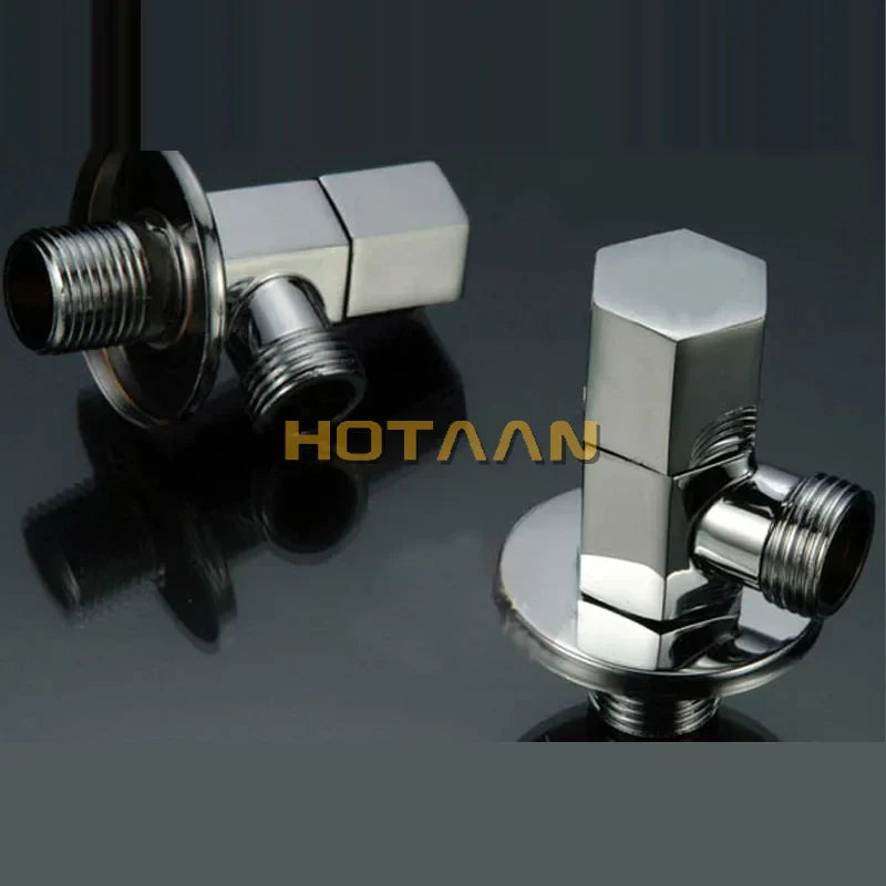 DecorBites™ Copper Triangle Valve Set for Bathroom and Toilet Control
