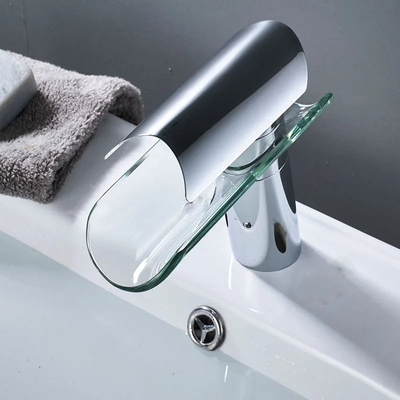 DecorBites™ Glass Spout Basin Faucet