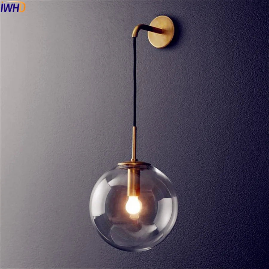 DecorBites™ Glass Ball LED Wall Lamp - Nordic Modern Bathroom Sconce