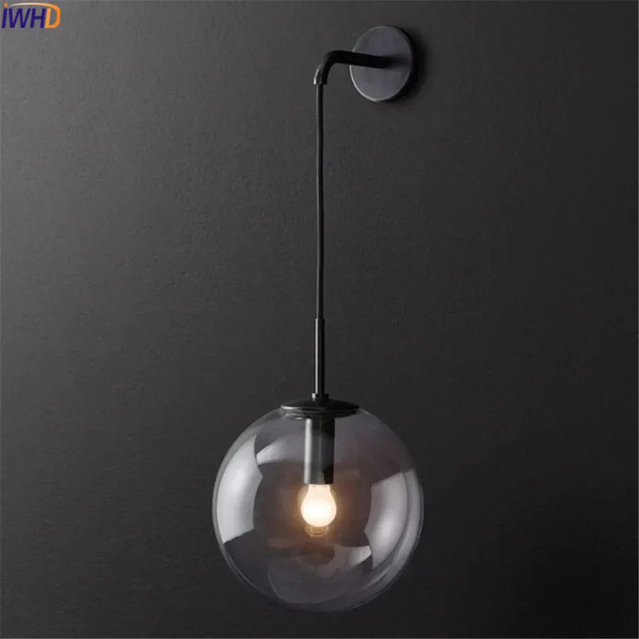 DecorBites™ Glass Ball LED Wall Lamp - Nordic Modern Bathroom Sconce
