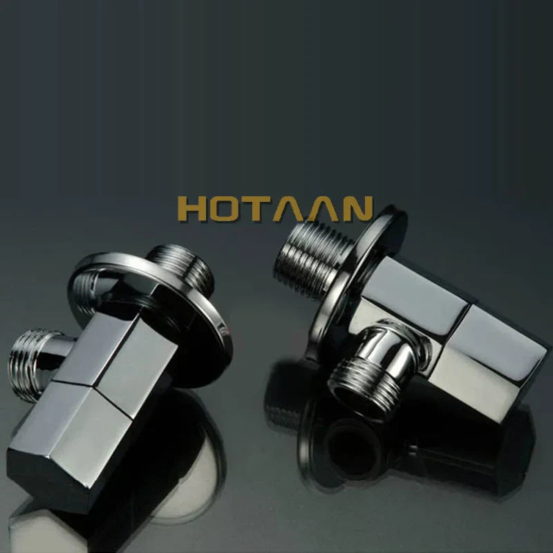 DecorBites™ Copper Triangle Valve Set for Bathroom and Toilet Control