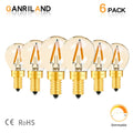 DecorBites™ Gold Tint G40 LED Filament Globe Bulb E14/E12 Dimmable 1W 2200K Home Lighting