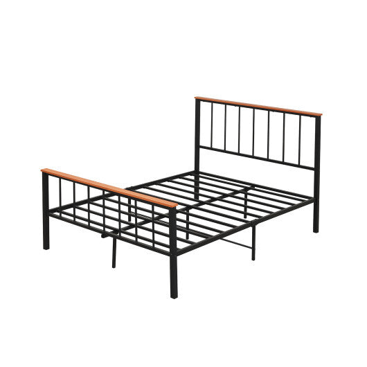 Bed Frame with Headboard and Footboard-Full Size