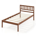 Twin/Full/Queen Size Wood Bed Frame with Headboard and Slat Support-Full Size