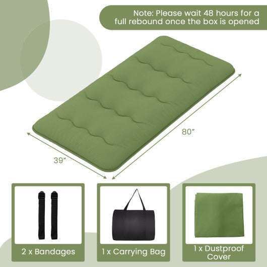 Floor Mattress with Washable Cover and Carry Bag-Full Size