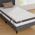 3 Inch Gel-Infused Memory Foam Mattress Topper with Removable Cover-King Size